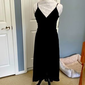 Black sexy wrap around dress
